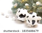 A Cow Like Christmas Ball On A...