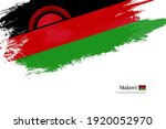 stylish brush flag of malawi.... | Shutterstock .eps vector #1920052970