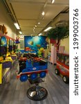 Small photo of North Vancouver, BC / Canada - May 05, 2019: Hair salon for kids "Sparky's".