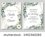 vector template for wedding... | Shutterstock .eps vector #1402360283