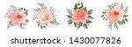 collection of vector bouquets... | Shutterstock .eps vector #1430077826