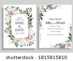 floral design for wedding... | Shutterstock .eps vector #1815815810