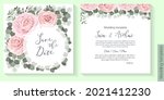 floral design for wedding... | Shutterstock .eps vector #2021412230