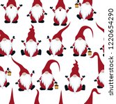christmas seamless pattern with ... | Shutterstock .eps vector #1220654290