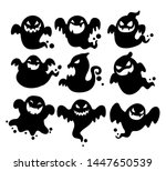 the shadow of many ghosts... | Shutterstock .eps vector #1447650539