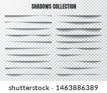 realistic shadow effect vector... | Shutterstock .eps vector #1463886389