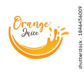splashed orange juice vector... | Shutterstock .eps vector #1846456009