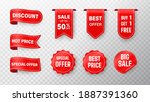 price tag vector collection.... | Shutterstock .eps vector #1887391360