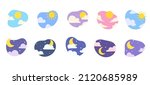 day night icon vector. cloudy... | Shutterstock .eps vector #2120685989