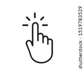 clicking finger icon  hand... | Shutterstock .eps vector #1519783529