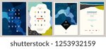 set of abstract creative... | Shutterstock .eps vector #1253932159