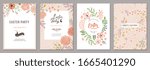 Trendy Floral Easter Templates. ...