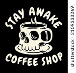 skull cup logo on dark... | Shutterstock .eps vector #2109333269
