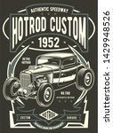 hotrod custom vintage poster... | Shutterstock .eps vector #1429948526
