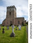 Small photo of The exterior of St Aidan's Church and churchyard in Bamburgh, Northumberland, UK