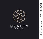 beauty  salon  boutique ... | Shutterstock .eps vector #1495737560