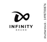infinity logo flat design vector | Shutterstock .eps vector #1498700876