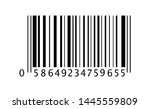 barcode vector icon. in flat... | Shutterstock .eps vector #1445559809