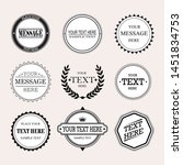 set of retro stamps and badges... | Shutterstock .eps vector #1451834753