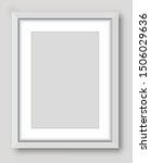 white frame in a realistic... | Shutterstock .eps vector #1506029636
