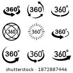 360 degrees view vector set.... | Shutterstock .eps vector #1872887446