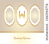 minimal modern luxury ramadan... | Shutterstock .eps vector #1362543776
