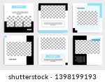 editable square abstract... | Shutterstock .eps vector #1398199193
