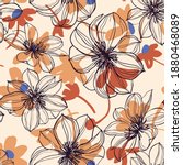 floral background. large... | Shutterstock .eps vector #1880468089
