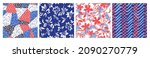 seamless patterns made of... | Shutterstock .eps vector #2090270779