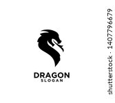 Black Dragon Logo Icon Design...