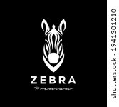 Zebra Black White Head Logo...
