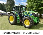 Small photo of Newby Hall, Ripon, Yorkshire, England U.K. July 22nd 2018. Police liveried Tractor at the Ripon and Aldborough show to raise awareness of Rural crime and north Yorkshire police's rural taskforce.