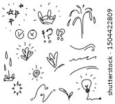 handdrawn doodle element... | Shutterstock .eps vector #1504422809