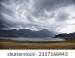 Small photo of Monsoon incoming on the Parambikulam reservoir, India.
