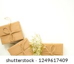 christmas gifts with fir... | Shutterstock . vector #1249617409
