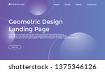 website landing page line ... | Shutterstock .eps vector #1375346126