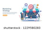 digital marketing strategy... | Shutterstock .eps vector #1229580283
