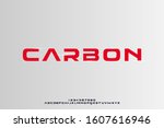 carbon  a bold modern sporty... | Shutterstock .eps vector #1607616946