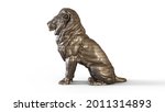 Sliced Lion Sculpture. 3d Model....