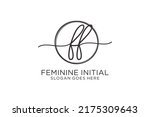 ff handwriting logo with circle ... | Shutterstock .eps vector #2175309643