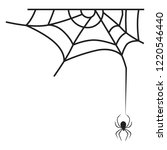 cross spider web icon. simple... | Shutterstock . vector #1220546440
