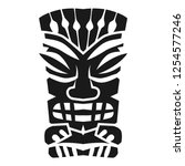 mystery aztec idol icon. simple ... | Shutterstock .eps vector #1254577246
