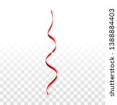 curly red serpentine icon.... | Shutterstock .eps vector #1388884403