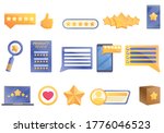 product review icons set.... | Shutterstock .eps vector #1776046523