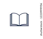 book icon logo vector template | Shutterstock .eps vector #1223999956