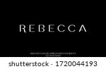 Rebecca  The Luxury Font Vector ...