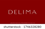 delima  luxury modern font... | Shutterstock .eps vector #1746328280