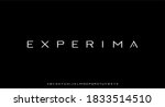luxury modern font alphabet... | Shutterstock .eps vector #1833514510
