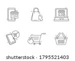 e commerce concept vector... | Shutterstock .eps vector #1795521403