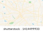 empty vector map of burlington  ... | Shutterstock .eps vector #1414499933